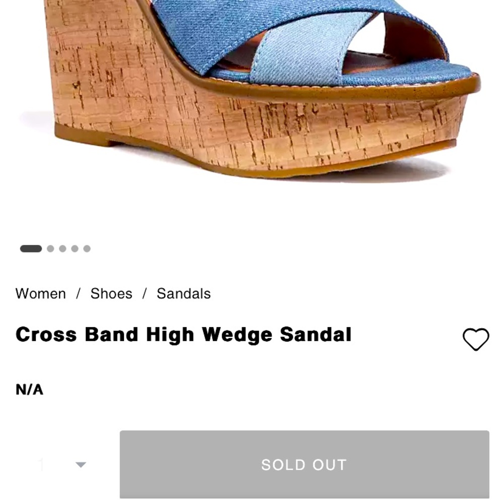 Women’s Size 8.5 COACH denim platform shoes